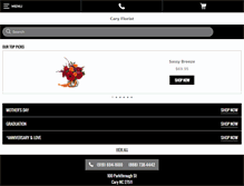 Tablet Screenshot of caryflorist.com